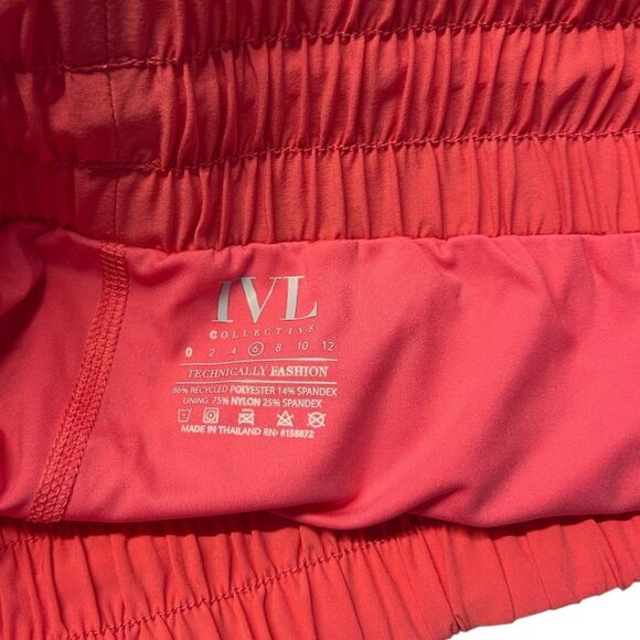 IVL Collective Size 6 Pace Race High Rise Athletic Shorts Hot Pink Lined Workout - Picture 9 of 9